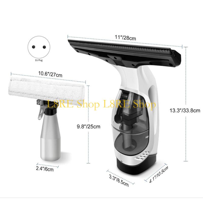 L8RE Portable Window Glass Cleaner Wireless Glass Cleaning Machine with Rechargeable