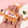 Simulation Dessert Food Cake Dessert Food Keychain Cartoon 3D Food Key Chains  Bag Pendant