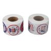 2 Rolls Sticker Patriotic Theme Self Adhesive Sticker Round Cartoon Stickers for Gift Wrapping Envel