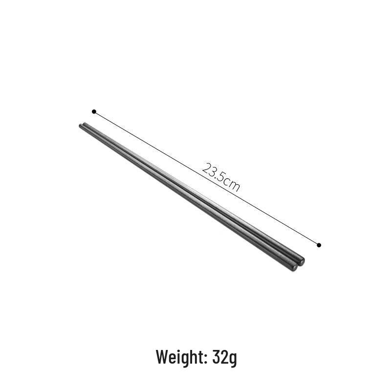 

ZISIZ Retro Silver Square Anti-slip Chopsticks