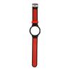 Replacement Watchband Full Protection Adjust Size Soft Silicone Smart Watch Strap for Pixel Watch Black Red