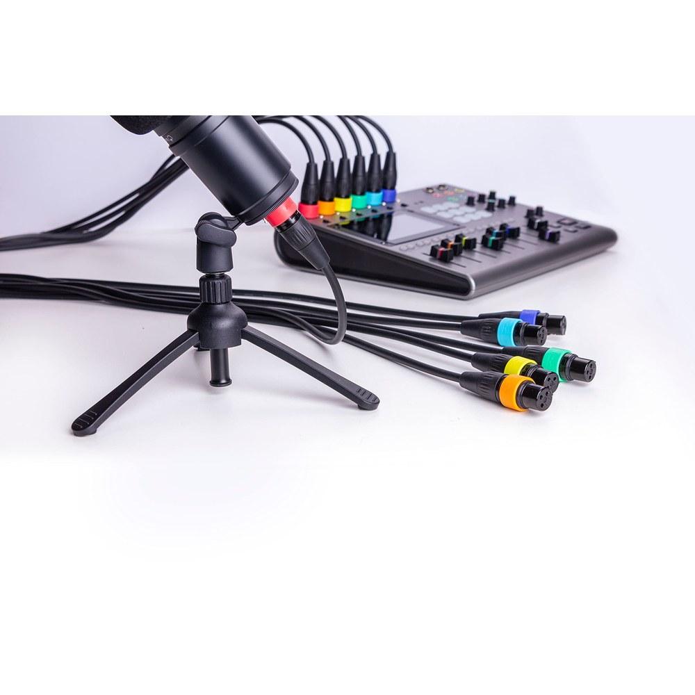 Zoom XLR-6c Microphone Cable Color ID Rings 6 Pairs 12 Color-Coded Rings for Studio and Live Use