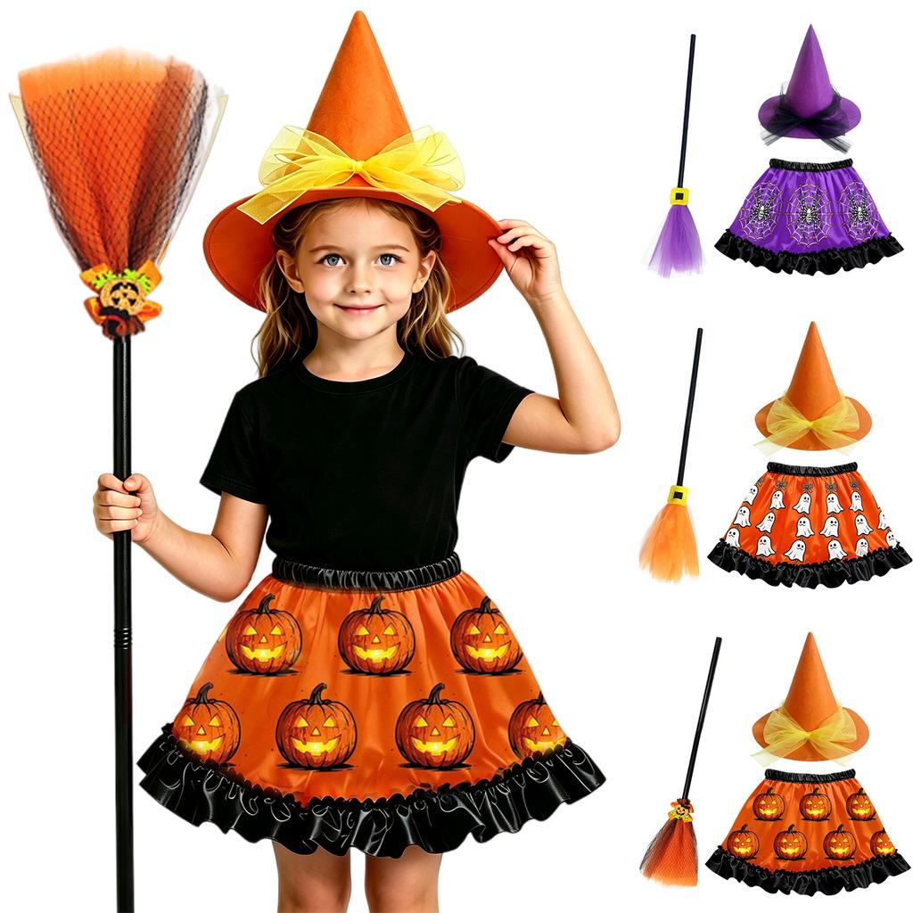 Halloween Costume Set for Adults Kids Magician Outfit