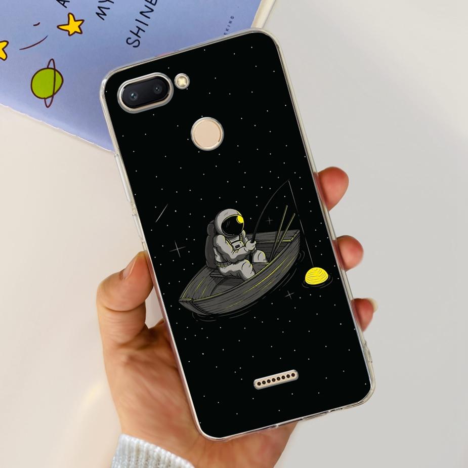 For Xiaomi Redmi 6 6A Case Cute Painted Cover Clear Silicone Phone Case Soft TPU Shell For Redmi 6A Redmi6 Redmi6A Fundas Bumper