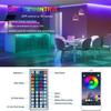 RGB LED Strip Lights 600LEDs 5050RGB Light Strip IP65 Waterproof LED Tape Light APP Control Adjustable Brightness Timing Function