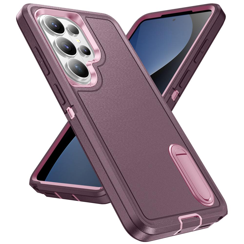 3IN1 Shockproof Stand Holder Phone Case For Samsung S26 S25 S24 Plus Ultra A54 A56 Heavy Duty Rugged Hybrid Military Cover Funda