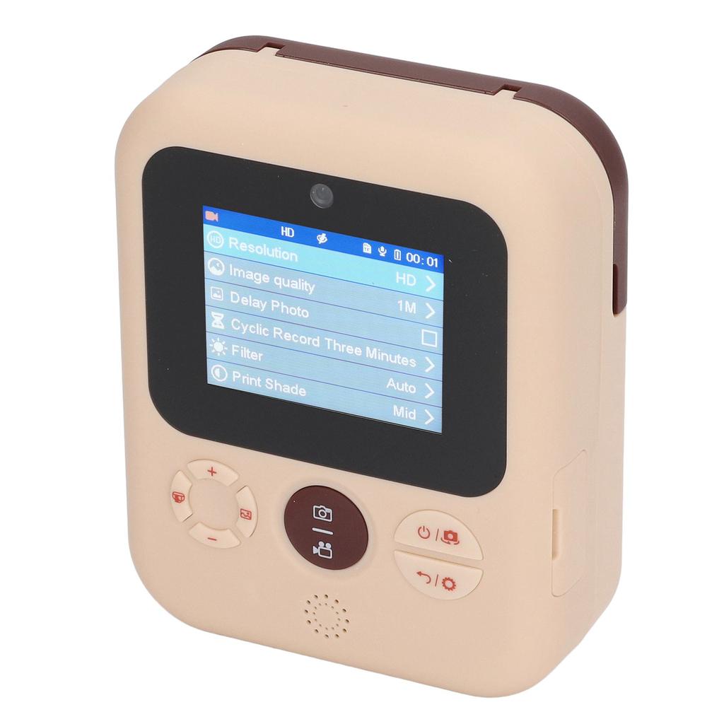 2.4in Kids Digital Instant Camera 1080P Photo Print Video Eye Protection HD Instant Camera with 6