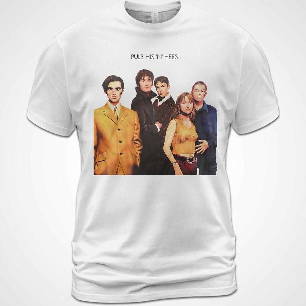 Cotton T-Shirt Pulp His  n  Hers Album Tee Jarvis Cocker Candida Doyle Nick Unisex T-Shirt S