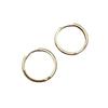 925 Silver Hoop Earrings Simple Circle Jewelry Gift For Women Elegant Sexy Fashion