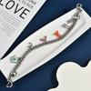 Summer Fruit Pendant Bag Charm With Metal Chain For Fashionable Women