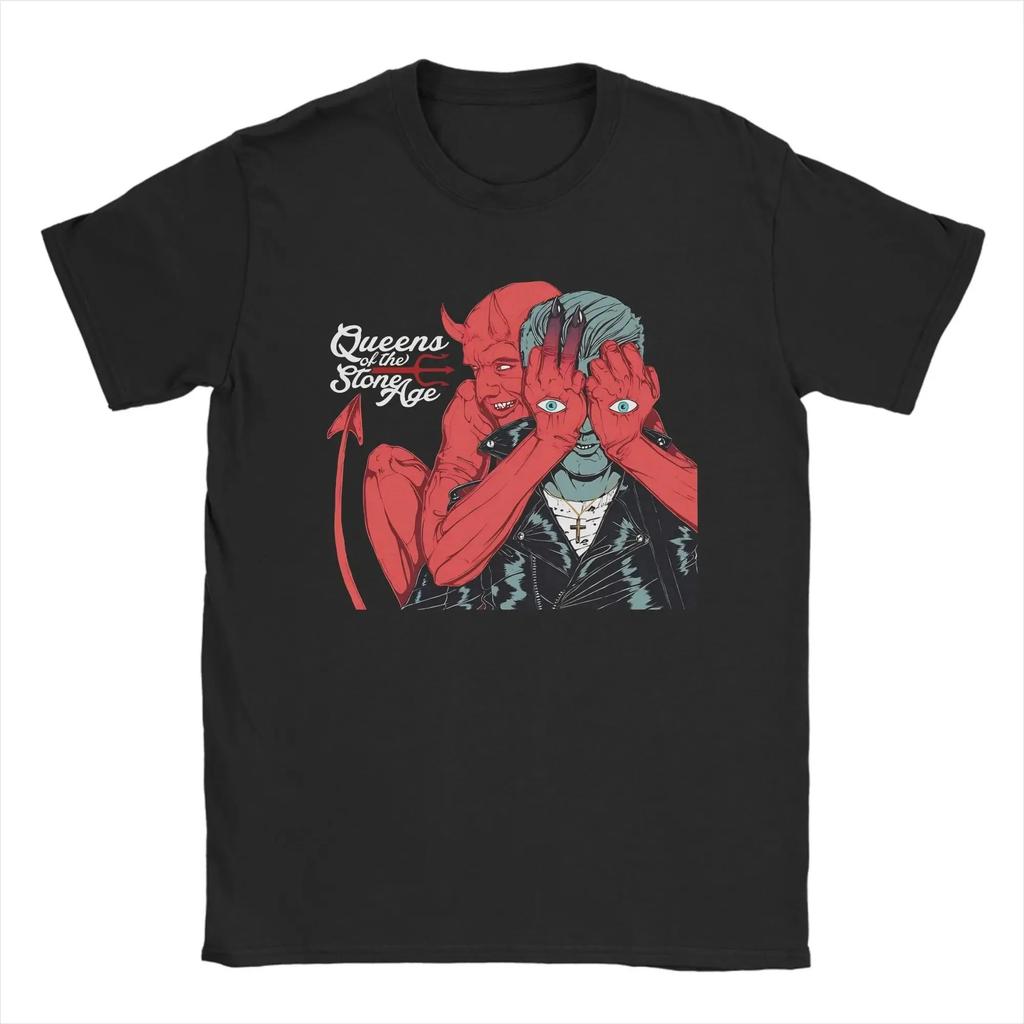 T-shirt Graphique Queens of The Stone Age Populaire Manches Courtes Streetwear Hauts Plage Coton Meilleure Vente T-shirt Oversize