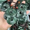 Natural King Stone Jade Pendant - Large Ping An Kou Hanging Ornament