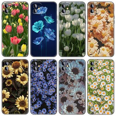 Funda de teléfono con flores coloridas para iPhone Samsung Galaxy Redmi Xiaomi Oppo OnePlus Note SA 7 8 9 10 11 12 13 14 20 21 22 23 53 54 Pro Max Plus Ultra