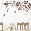 Beautiful Butterfly Vine Flower Vinyl Wall Decals Featuring Stylish Plant Theme For Home Enhancement