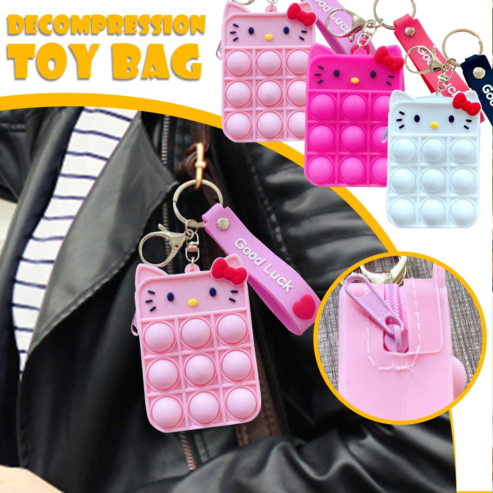 

(Отличный дом)Кошелек для монет с нажимной игрушкой, игрушки для снятия стресса с пузырьковой игрушкой для взрослых и детей