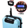 50kg/10g Digital Luggage Scale Electronic Portable HandHeld Suitcase Travel Weigh Electronic Travel Hanging Scale Bathroom Scale