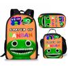 Hip Hop Beliebt Lustig Banban Garten 3D Druck 3 Stück/Set Schüler Schultaschen Laptop Tagesrucksack Rucksack Umhängetasche Lunchtasche Federmäppchen