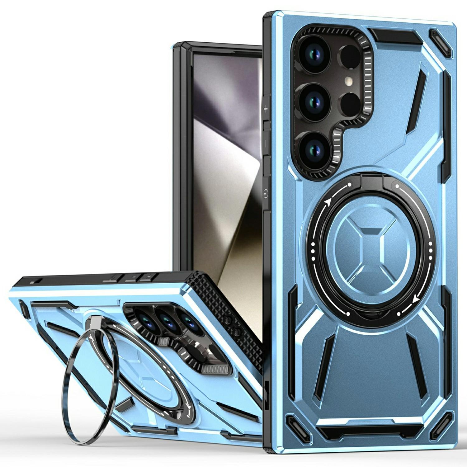 

For Samsung Galaxy S25 Ultra Case Compatible with MagSafe Kickstand TPU+PC Phone Cover Baby Blue