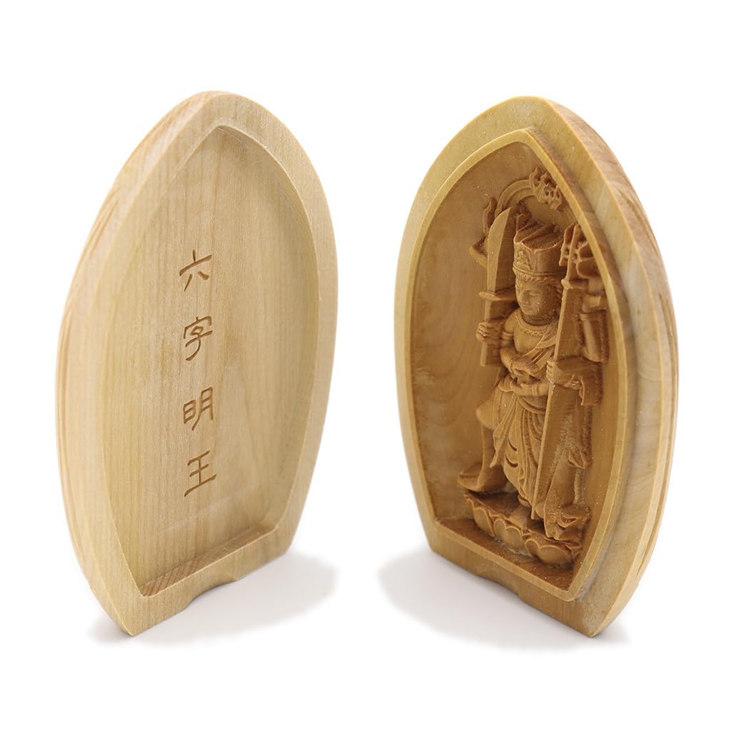 Kurita's Special Guardian Buddha Statue: Rokuji Myoo (Lotus-Shaped Incense Holder Buddha [Pocket Buddha]) Guardian Buddha for Protection of the Body