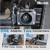 MECMO Multi-Toe 4-Way Flat to 7-Way RV and 4-Way Flat Female End Trailer