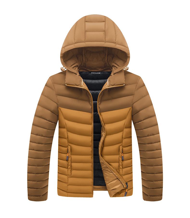 

Padded clothes men s jacket winter cotton clothes handsome thickened velvet padded jacket flow padded clothes L жовтий