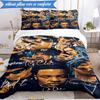 Rap Legend In Blue 3pcs K-pop Music Group Bedding set,Ideal for Bedroom, Dormitory,Including Duvet Cover And 2pcs Pillowcases,Fan Gifts