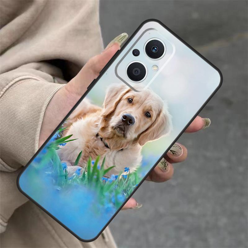 Golden Retriever Dog Case For OPPO Reno 11 11F 10 Pro 4Z 5Z 8T 5 6 7 8 Lite OPPO Find X5 X6 Pro X2 X3 Lite Cover