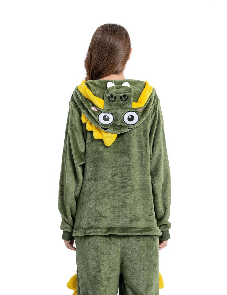 dorawithme Crocodile Kigurumi Pajamas for Animal Cosplay Unisex Adults, Loungewear, Costume, Halloween, Christmas, (Size L)