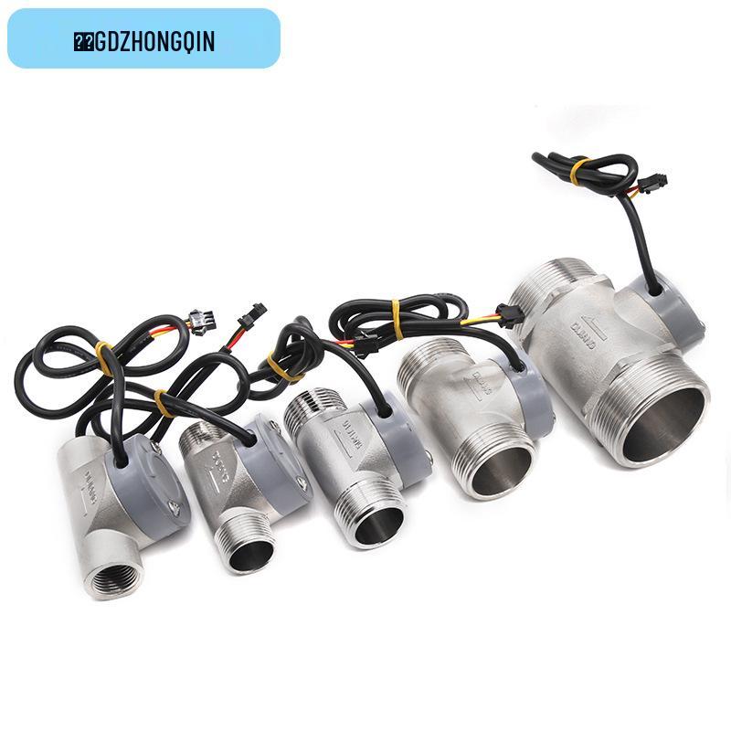 DN15 Water Flow Meter: 1-Inch Stainless Steel Sensor for Large Diameter Sewage Pipelines with Digital Display & 5-Year Warranty