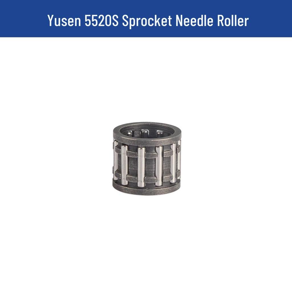 Yusen Chainsaw 5520 Parts: Cylinder, Carburetor, Clutch, Drive Disc, Pull Starter, Ignition Coil, Air Filter.