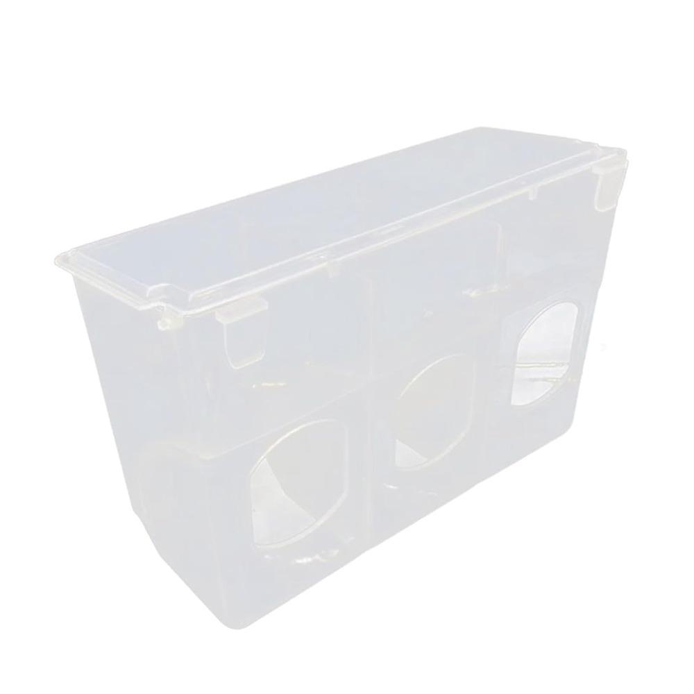 Transparent Pigeon Feeding Box ABS Bird Food Container Durable Auto Bird Hanging Box Garden Decor