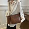 Urban Minimalist Pu Bucket Bag With Zipper Closure For Daily Use