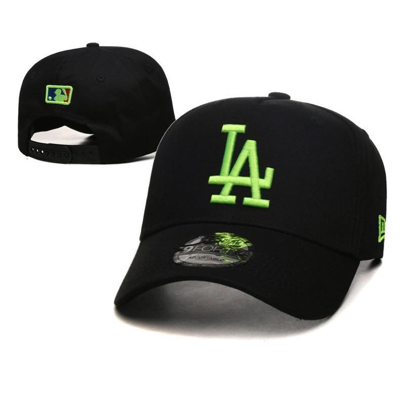 Berretto da Baseball Lettera LA Visiera Curva Regolabile Cotone Lino Cappello da Papà Uomo Donna Sport all'Aperto