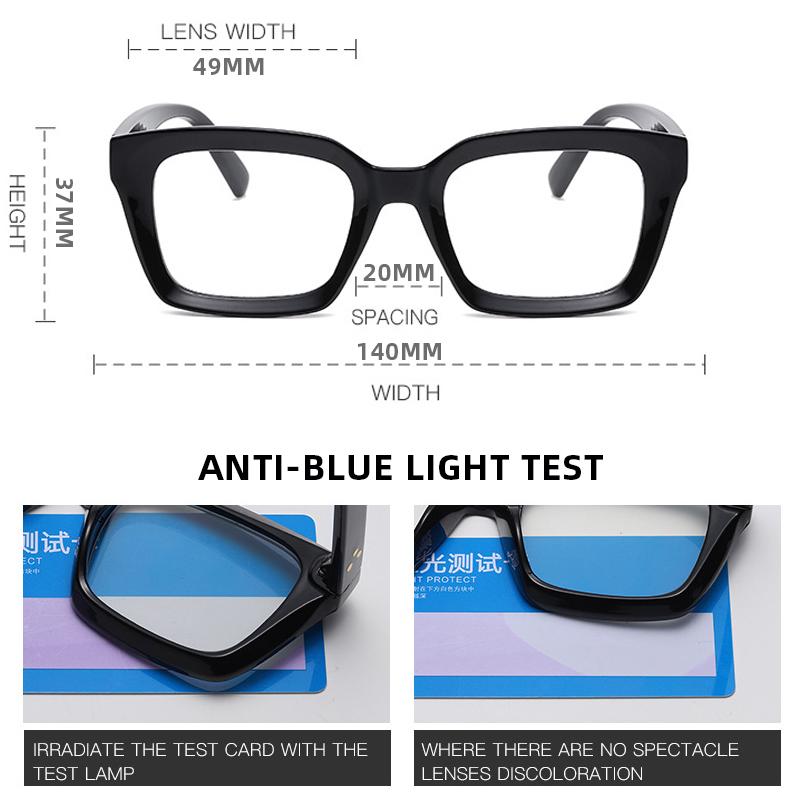 Luxury Square Reading Glasses Women Anti Blue Light Presbyopic Eyewear Fashion Business Hyperopia Glasses