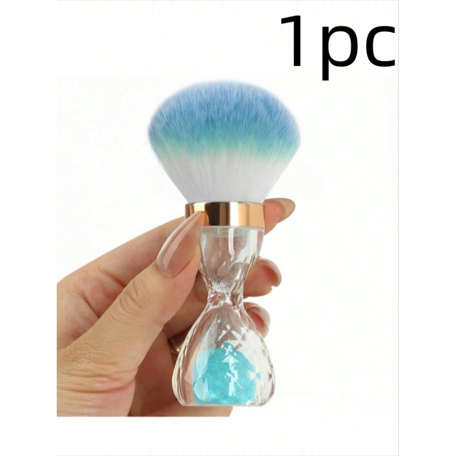 1pc Nail Art Dust Brush For Nails Hourglass Handle Powder Remove Soft Cleaning Nail Brush For Manicure Gel Nail Accessories Tool
