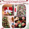 Peppermint Christmas Tree Ornaments Colorful Peppermint Wood Ornaments Lollipop Candy Christmas Ornaments