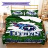 Name Custom Tennessee Titans Pattern Bedding Set Quilt Cover Pillowcase Home Decor Gift (1 * duvet cover + 2 * pillowcase, without core)