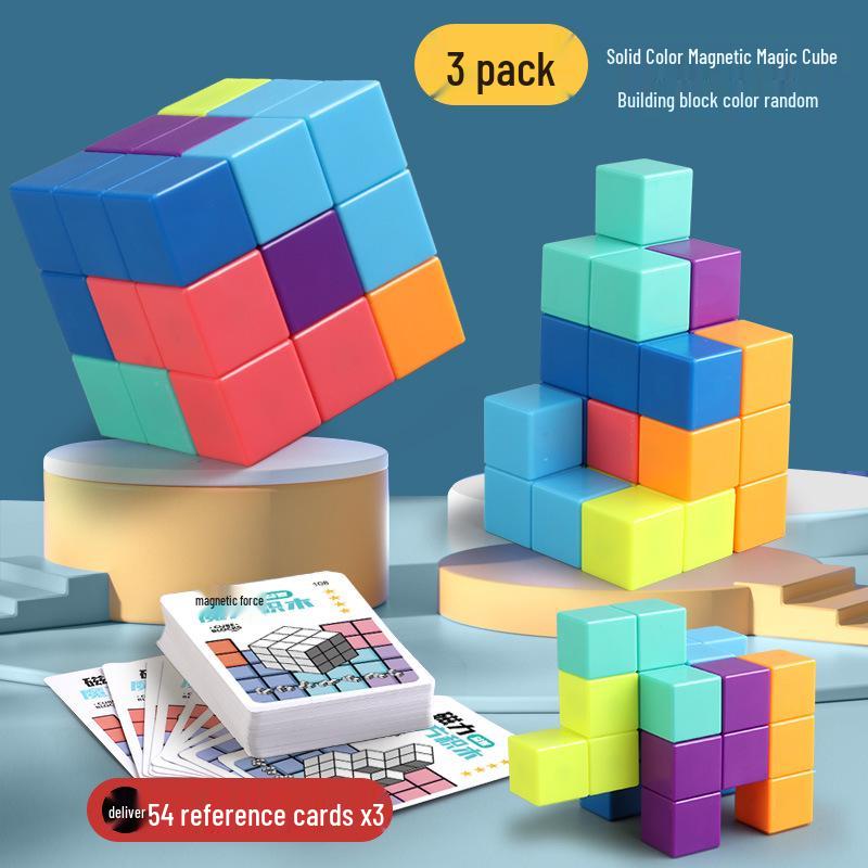 Magnetic Magic Cube Blocks: Educational Soma Cube Geometry for Kids
