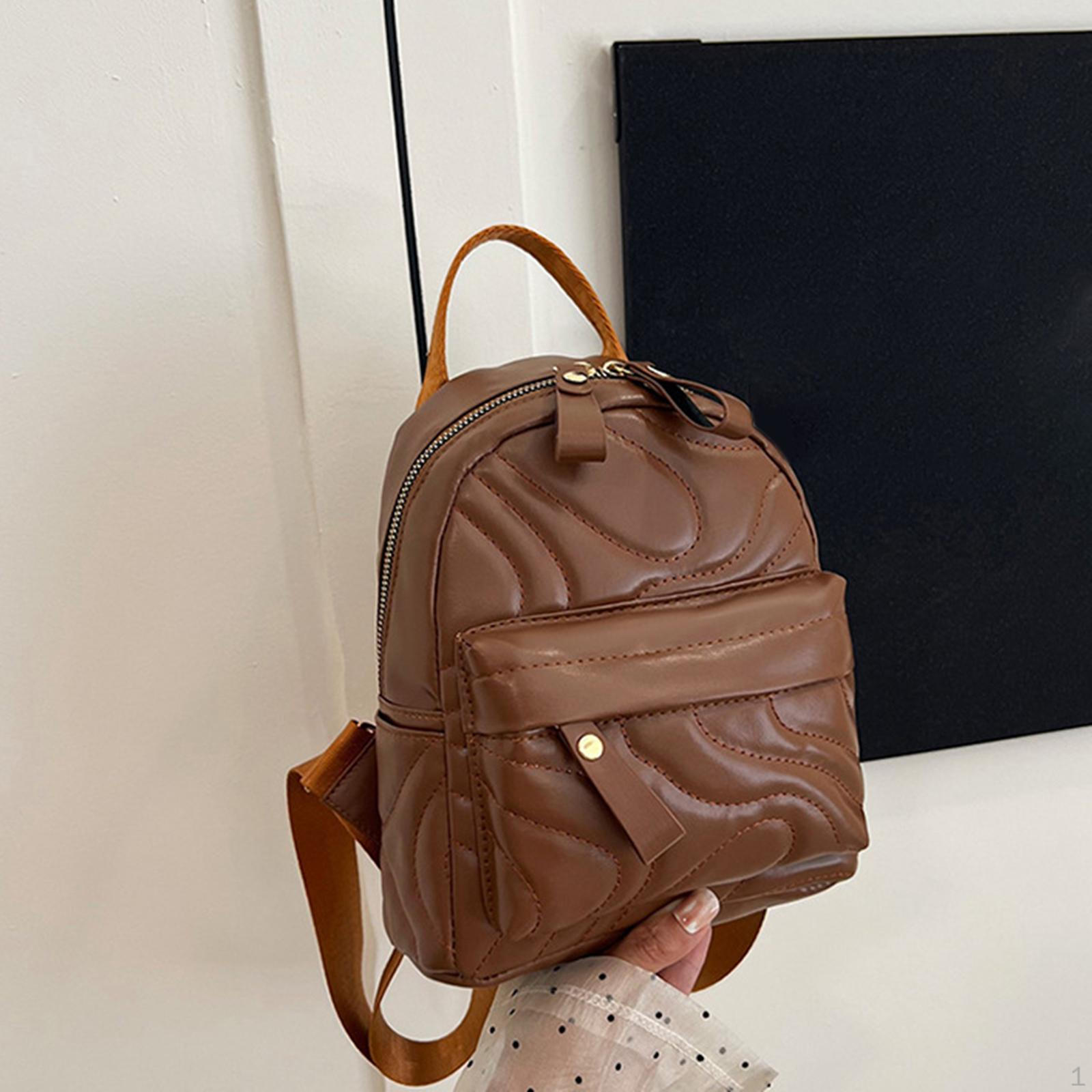 

Женский рюкзак-переноска через плечо для женщин, покупок, активного отдыха, работы коричневый