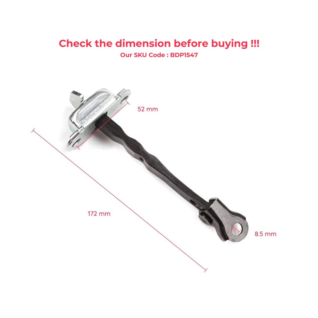 EDP1547 Front Door Stop Check Assy Limiter Strap for Toyota Corolla E21 E210 2019-On 4/5 Door 6861002350