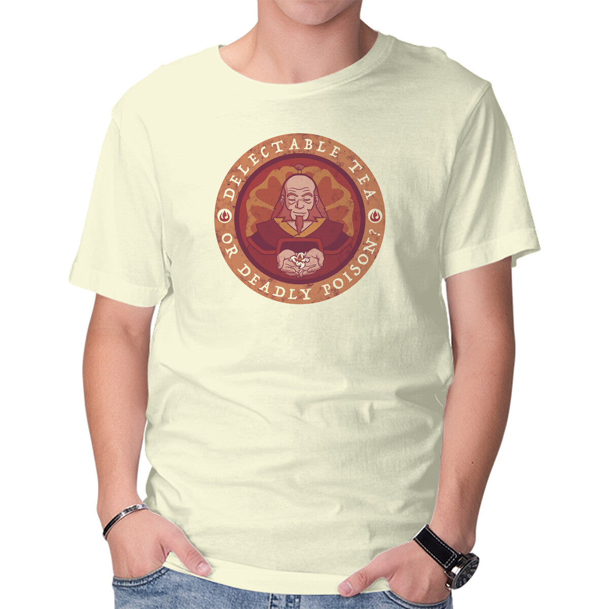 Unisex Crew Neck T-Shirt Tea or Poison? Graphic Short Sleeve Casual Tee XL