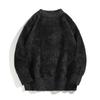 Unisex Retro Mohair Sweater - Autumn/Winter Loose Knit Top in Solid Color Faux Mink Fur