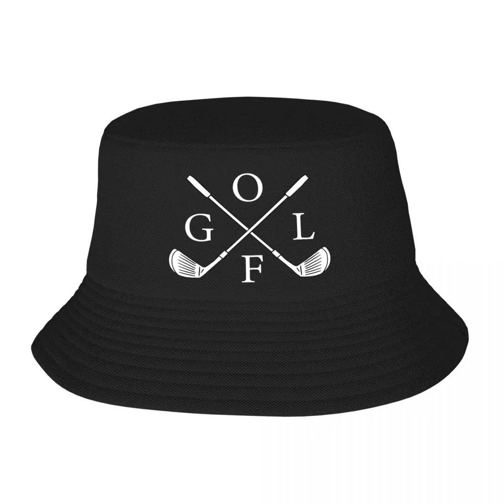 Custom Unisex Retro Golf Logo Bucket Hat Travel Beach Summer Camping Hat