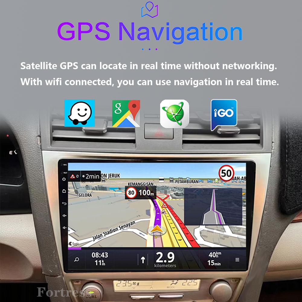 8 CORE Car Radio 2 Din Android 13 For Toyota Camry 40 2007-2011 Autoradio Multimedia Blu-ray IPS Screen Navigation GPS Carplay