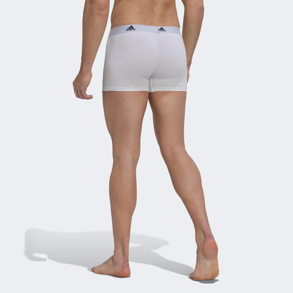 Adidas Active Flex Letter Logo Print Boxer Shorts 3-Pack Men Bottoms White GB0775