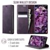 For Samsung Galaxy S21 Ultra 5G Case CASEME 033 Series RFID Blocking Wallet Stand Calf Texture Leather Phone Cover
