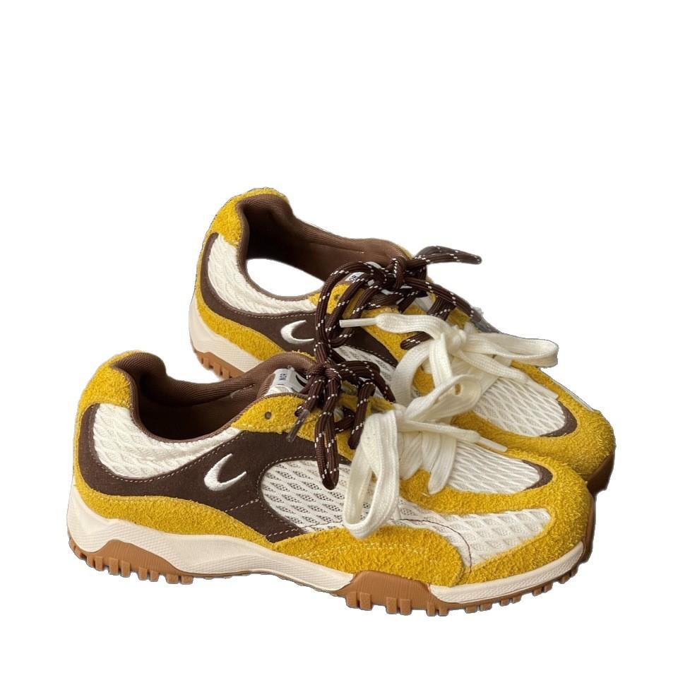 2025 summer new Korean German training shoes mesh retro breathable thin versatile casual sports flat-soled Forrest Gump shoes