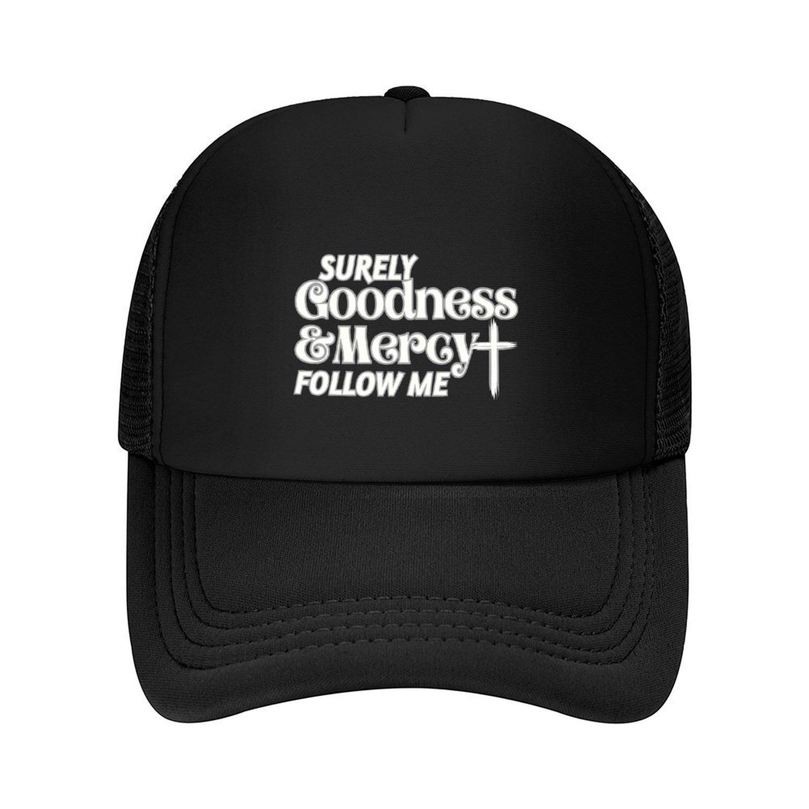 

Surely Goodness and Mercy Follow Me Psalm 236 Baseball Cap black hiking hat Ball Cap Brand Man cap Hats For Women Mens