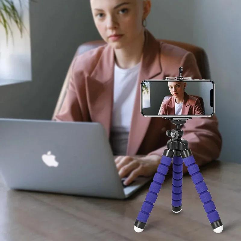 Mini Univerzální Fotografický Telefonní Stativ Stativy Stativ Telefon Mini Držák Klip Smartphone Monopod Trojnohý Stojan