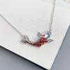 Carp Necklace For Women Vintage Enamel Crafted Clavicle Chain Exquisite Chinese Style Red Fish Pendant Jewelry